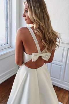 A-Line V Neck Wedding Dresses Bridal Gowns 903182