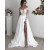 A-Line Chiffon and Lace Long Sleeves Wedding Dresses Bridal Gowns 903188