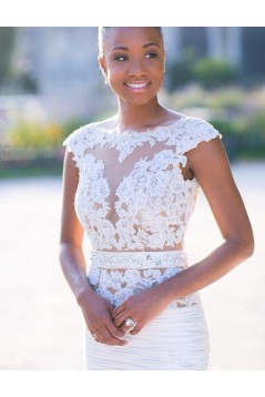 Elegant Mermaid Beaded Lace and Tulle Wedding Dresses Bridal Gowns 903211