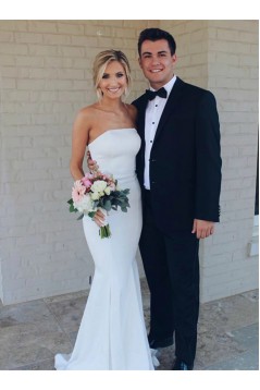 Mermaid Strapless Wedding Dresses Bridal Gowns 903214