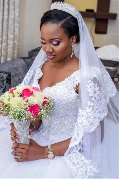 Ball Gown Long Sleeves Lace Wedding Dresses Bridal Gowns 903228