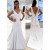 Mermaid V Neck Long Wedding Dresses Bridal Gowns 903232