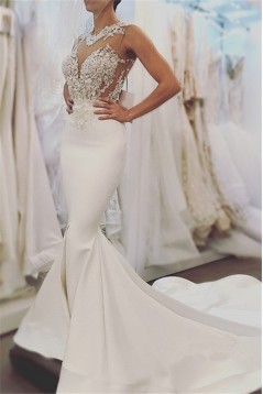 Mermaid Lace Long Wedding Dresses Bridal Gowns 903249