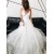 A-Line Long Tulle V Neck Wedding Dresses Bridal Gowns 903250