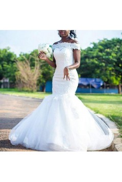 Mermaid Lace and Tulle Wedding Dresses Bridal Gowns 903260