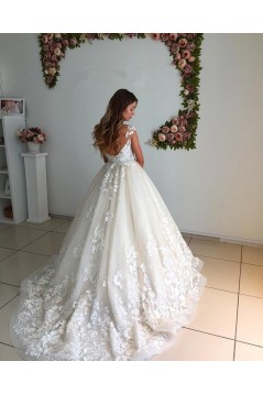 A-Line Lace Wedding Dresses Bridal Gowns 903278