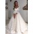 A-Line Lace Wedding Dresses Bridal Gowns with Sleeves 903281