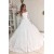 A-Line Lace Off the Shoulder Wedding Dresses Bridal Gowns 903284