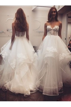 A-Line Lace and Tulle Wedding Dresses Bridal Gowns 903286