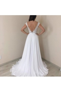 A-Line Lace and Chiffon Wedding Dresses Bridal Gowns 903299