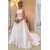 A-Line Long Satin Wedding Dresses Bridal Gowns 903305