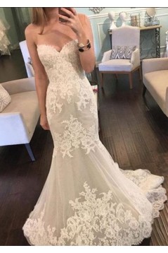 Mermaid Sweetheart Lace Wedding Dresses Bridal Gowns 903310