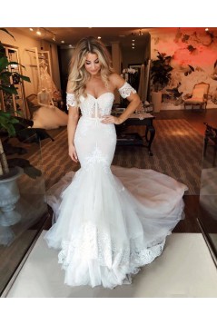 Mermaid Lace Long Wedding Dresses Bridal Gowns 903327