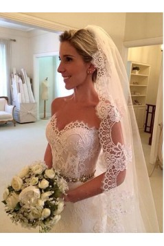 Mermaid Lace Long Wedding Dresses Bridal Gowns 903372