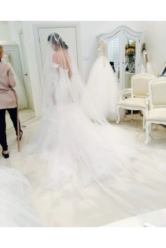 Elegant Mermaid Lace and Tulle Wedding Dresses Bridal Gowns 903374