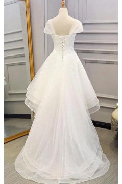 High Low Beaded Lace Wedding Dresses Bridal Gowns 903440