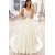 A-Line Lace and Satin Wedding Dresses Bridal Gowns 903441
