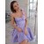 Short One Shoulder Lavender Prom Dress Homecoming Graduation Dresses 904003
