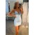 Short/Mini Spaghetti Straps Light Blue V Neck Tight Homecoming Dresses Prom Dresses 904046