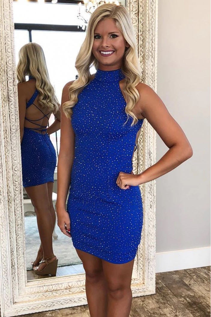 Short/Mini Royal Blue Prom Dresses Homecoming Dresses 904067