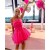 Short/Mini Hot Pink Strapless Tulle Prom Dresses Homecoming Dresses 904095