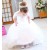 Lace and Tulle Floor-Length Flower Girl Dresses with Sleeves 905003