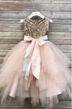 Cute Sequin and Tulle Flower Girl Dresses 905044