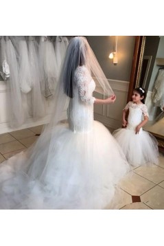 Mermaid Lace and Tulle Flower Girl Dresses 905048