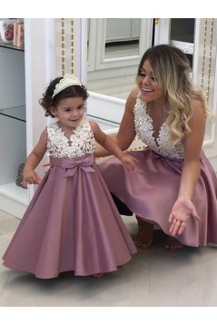 A-Line Beaded Flower Girl Dresses 905062
