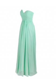 Empire Sweetheart Mint Green Long Chiffon Bridesmaid Dresses/Wedding Party Dresses/Maternity Dresses BD010005