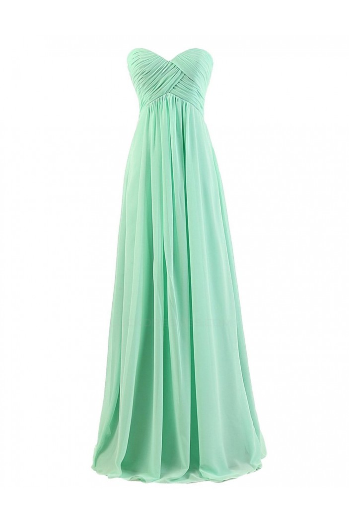 Empire Sweetheart Mint Green Long Chiffon Bridesmaid Dresses/Wedding Party Dresses/Maternity Dresses BD010005