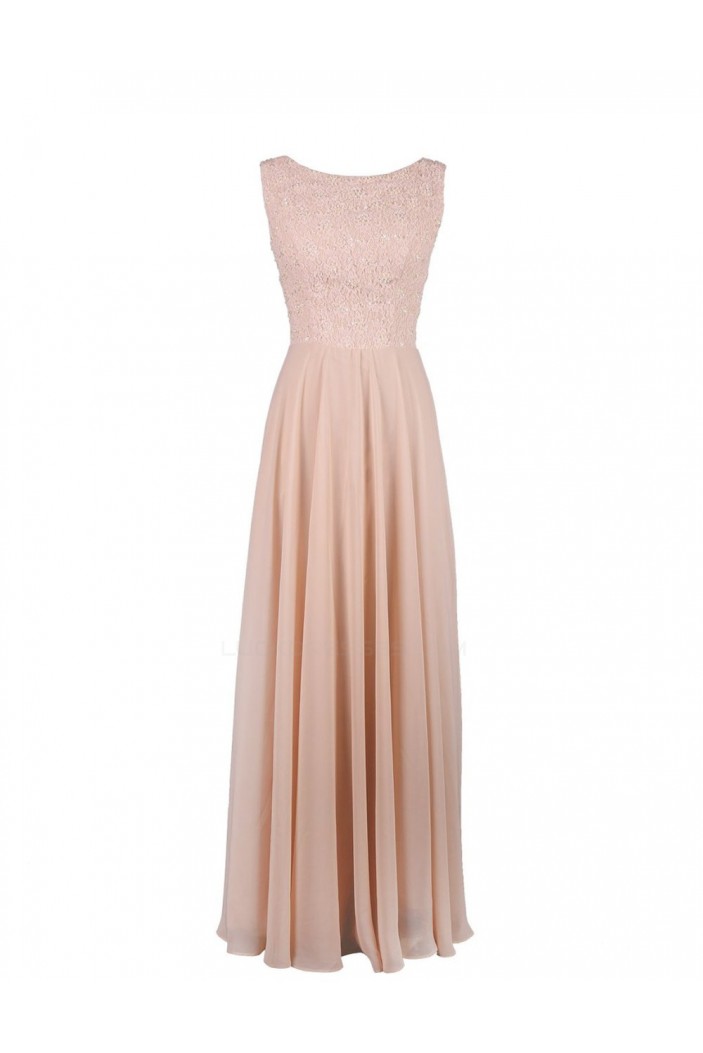 A-Line Long Chiffon and Lace Bridesmaid Dresses/Wedding Party Dresses BD010012