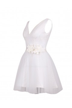 A-Line V-Neck Short Bridesmaid Dresses/Wedding Party Dresses BD010024