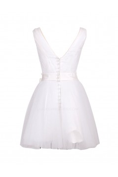 A-Line V-Neck Short Bridesmaid Dresses/Wedding Party Dresses BD010024