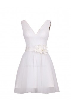 A-Line V-Neck Short Bridesmaid Dresses/Wedding Party Dresses BD010024