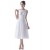A-Line Short White Chiffon Bridesmaid Dresses/Wedding Party Dresses BD010026