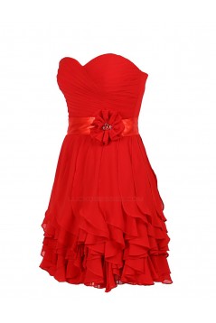 A-Line Sweetheart Pink Short Bridesmaid Dresses/Wedding Party Dresses BD010028