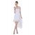 High Low White Short Chiffon Bridesmaid Dresses/Wedding Party Dresses BD010033