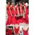 Mermaid V-Neck Lace Long Red Bridesmaid Dresses/Wedding Party Dresses BD010039