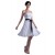 A-Line Strapess Short White Chiffon Bridesmaid Dresses/Wedding Party Dresses BD010053
