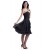 A-Line Strapless Short Black Chiffon Bridesmaid Dresses/Wedding Party Dresses BD010057