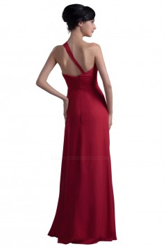 One-Shoulder Long Chiffon Bridesmaid Dresses/Wedding Party Dresses BD010058