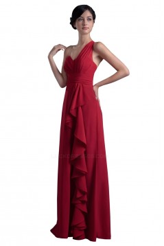 One-Shoulder Long Chiffon Bridesmaid Dresses/Wedding Party Dresses BD010058