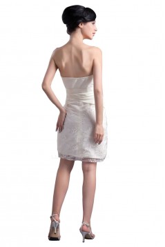 Short/Mini Strapless Bridesmaid Dresses/Wedding Party Dresses BD010074