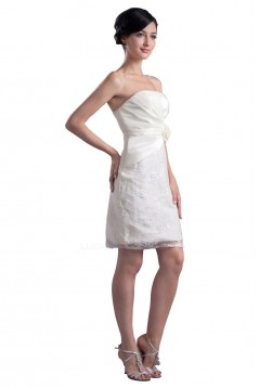 Short/Mini Strapless Bridesmaid Dresses/Wedding Party Dresses BD010074