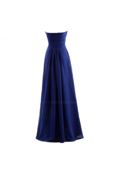 A-Line Sweetheart Long Blue Chiffon Bridesmaid Dresses/Wedding Party Dresses BD010076