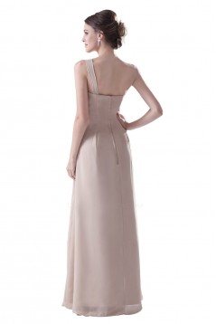 Empire One-Shoulder Long Chiffon Bridesmaid Dresses/Wedding Party Dresses/Maternity Dresses BD010079