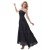 A-Line One-Shoulder Long Black Chiffon Bridesmaid Dresses/Wedding Party Dresses BD010081
