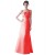 Trumpet/Mermaid One-Shoulder Long Satin Bridesmaid Dresses/Wedding Party Dresses BD010082