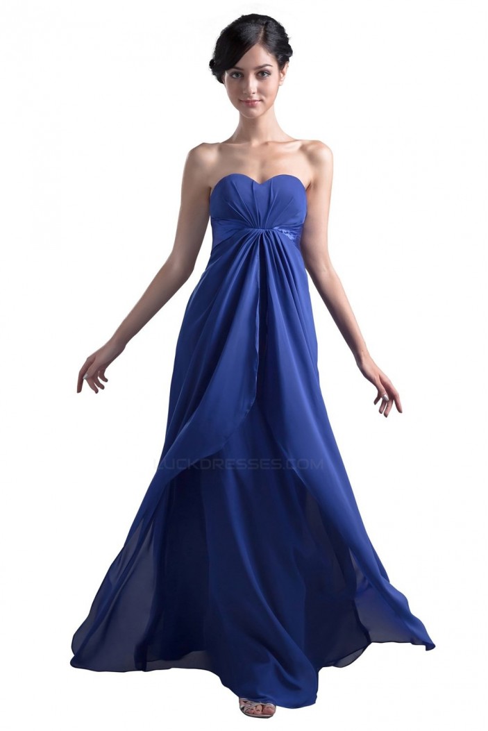Empire Sweetheart Long Blue Bridesmaid Dresses/Wedding Party Dresses/Maternity Dresses BD010087